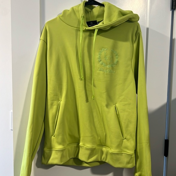 Lonely Ghost Monogram Hoodie in Lime 🆕 - Picture 1 of 5